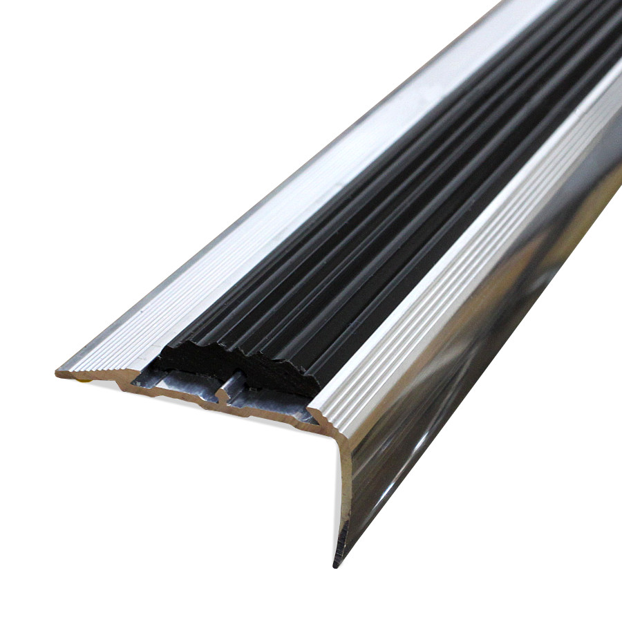 Kątownik 40x20 z czarną gumą - antypoślizgowy