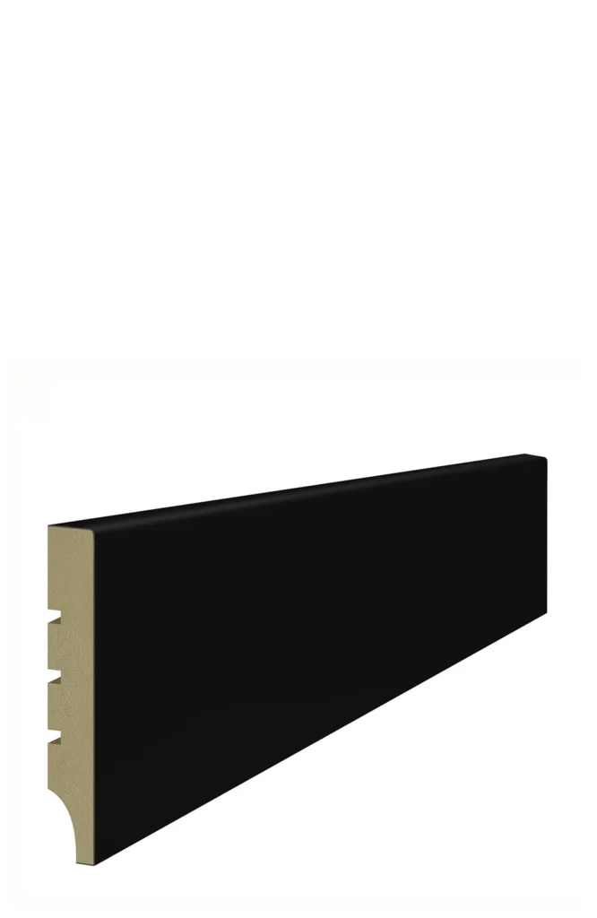 SLIM 80 CZARNA LISTWA PRZYPODŁOGOWA